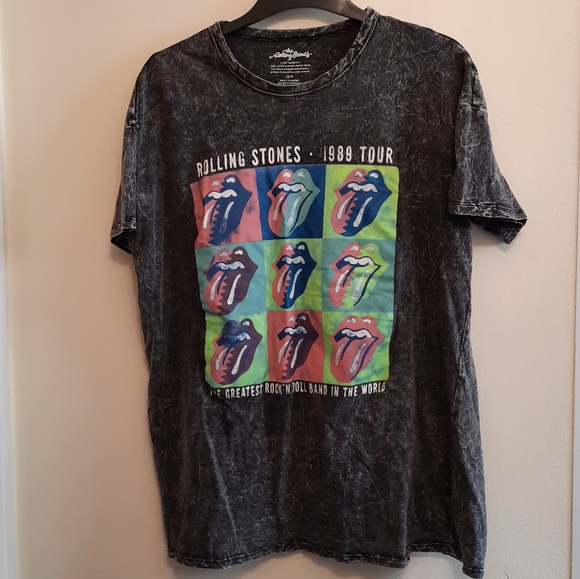 The Rolling Stones Band T-Shirt - 1989 Tour Logo - Picture 1 of 7